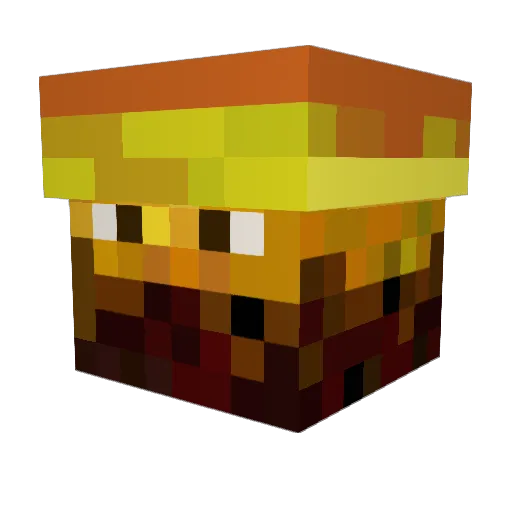 backprism988 Minecraft avatar head, 3D render