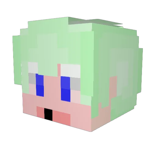 backsu3 Minecraft avatar head, 3D render