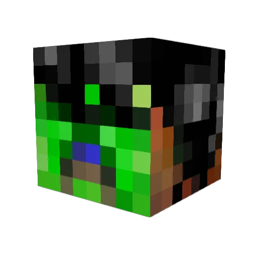 backyick Minecraft avatar head, 3D render