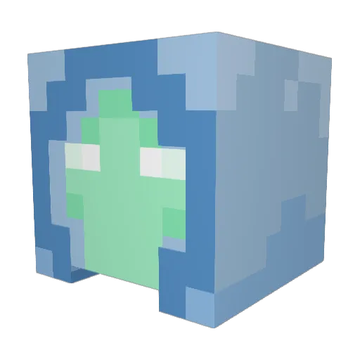 bacon0002 Minecraft avatar head, 3D render