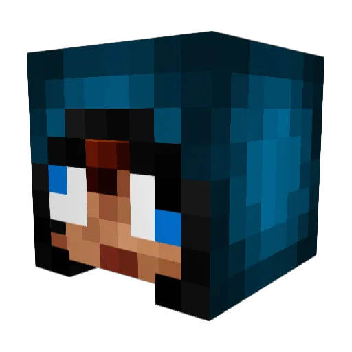 baconator6 Minecraft avatar head, 3D render