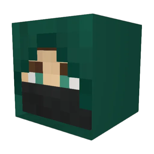 baconblaster101 Minecraft avatar head, 3D render