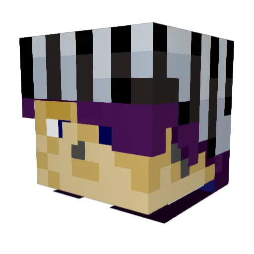 baconbo1ke Minecraft avatar head, 3D render