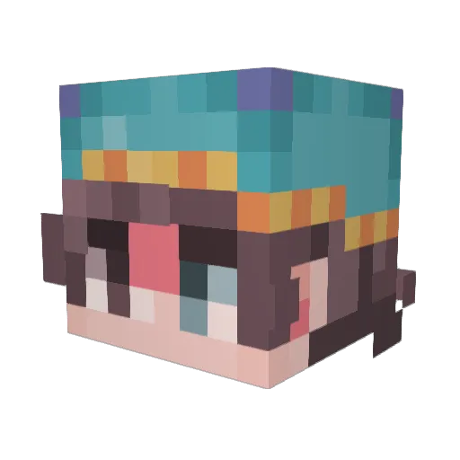 baconegggncheese Minecraft avatar head, 3D render