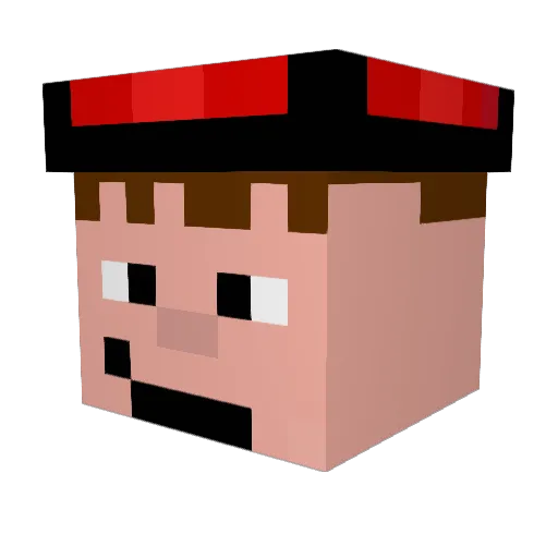 baconguy64 Minecraft avatar head, 3D render