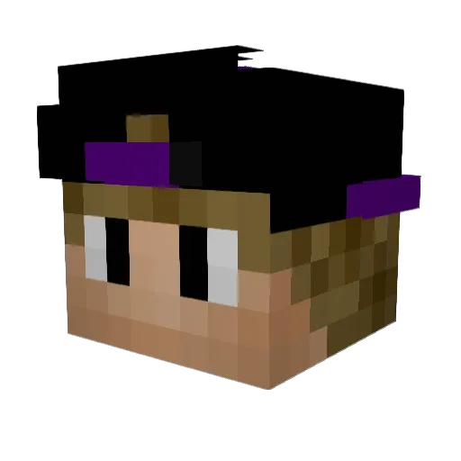 baconlover445 Minecraft avatar head, 3D render
