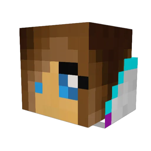 baconlover5282 Minecraft avatar head, 3D render