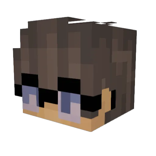 baconpantsonly Minecraft avatar head, 3D render