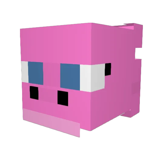 bacony_cakes Minecraft avatar head, 3D render
