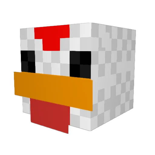 bacoon17 Minecraft avatar head, 3D render