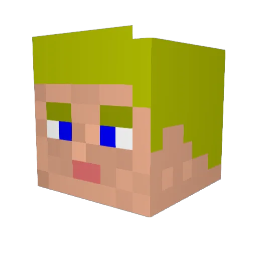 bacus23 Minecraft avatar head, 3D render