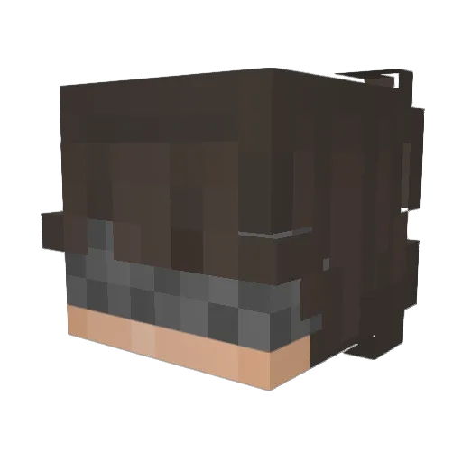 bacza_ Minecraft avatar head, 3D render