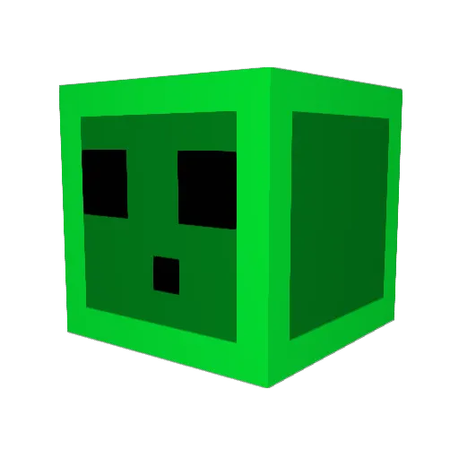 badBeans Minecraft avatar head, 3D render