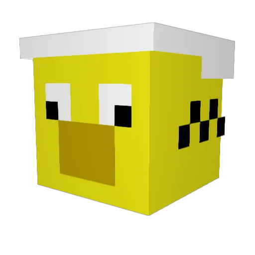 bad_bath Minecraft avatar head, 3D render