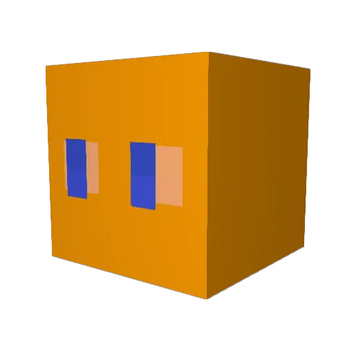 bad_color360 Minecraft avatar head, 3D render
