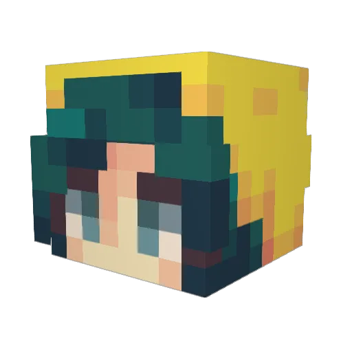 bad_guy420 Minecraft avatar head, 3D render