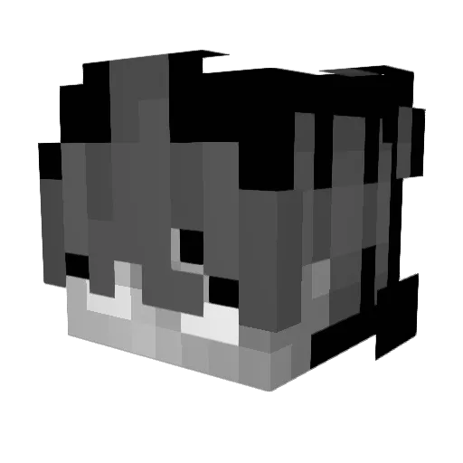 badan189 Minecraft avatar head, 3D render
