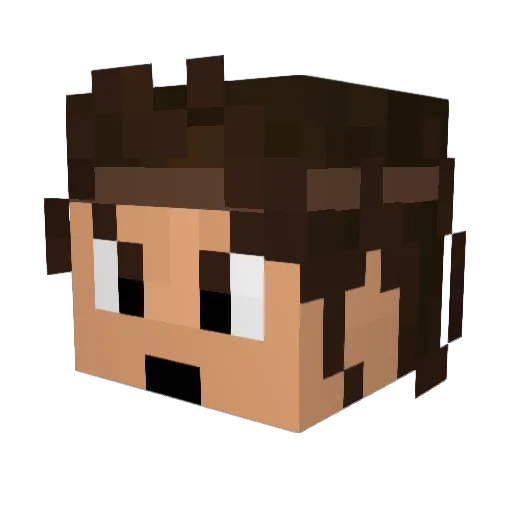 badandy787 Minecraft avatar head, 3D render