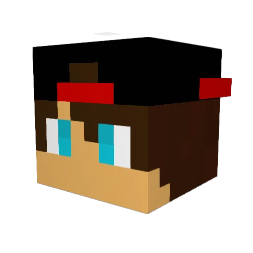 badbeau95 Minecraft avatar head, 3D render