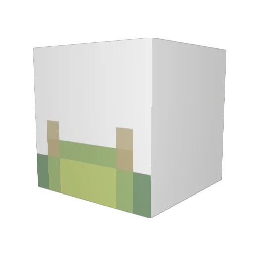badbleep420_ Minecraft avatar head, 3D render