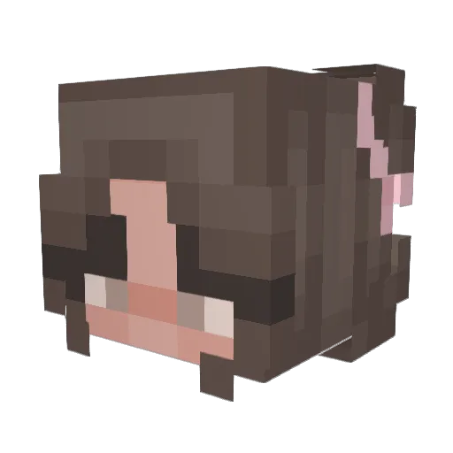 badbmillie Minecraft avatar head, 3D render