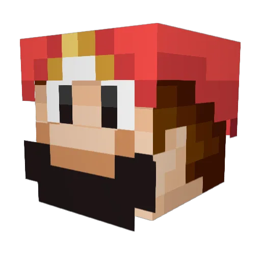 badboygh Minecraft avatar head, 3D render