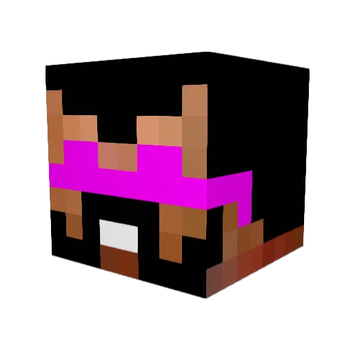 badboystef Minecraft avatar head, 3D render