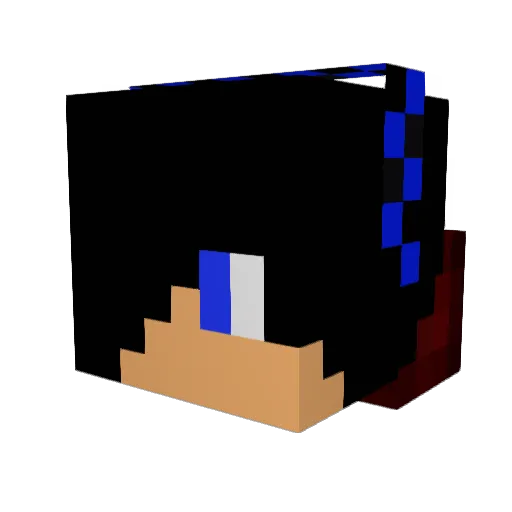 badbreezer08 Minecraft avatar head, 3D render