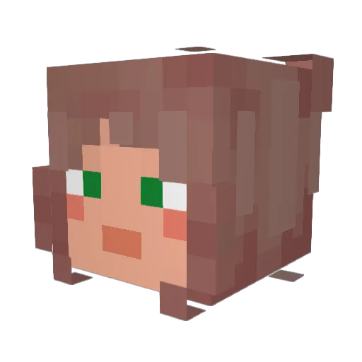 badcatt13 Minecraft avatar head, 3D render