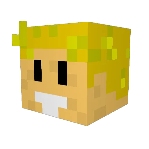 badcollin Minecraft avatar head, 3D render