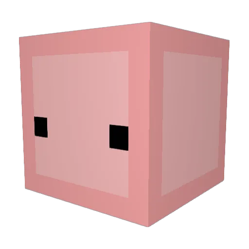 baddieline Minecraft avatar head, 3D render