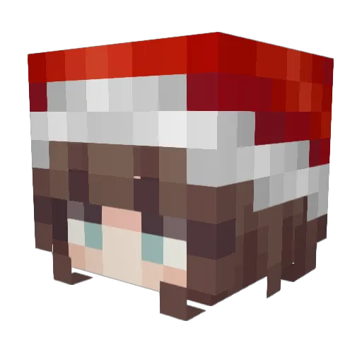 baddiewthefattie Minecraft avatar head, 3D render