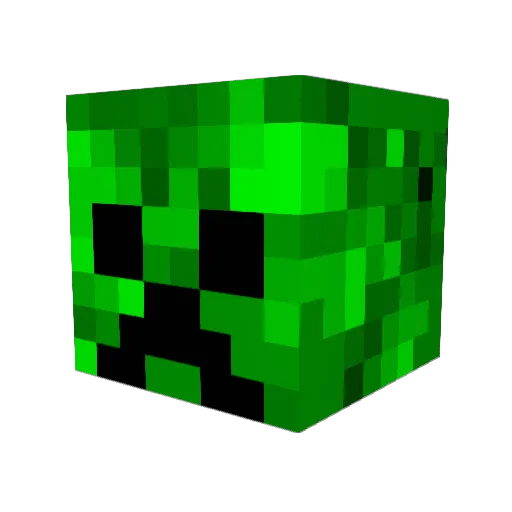 baddog123 Minecraft avatar head, 3D render