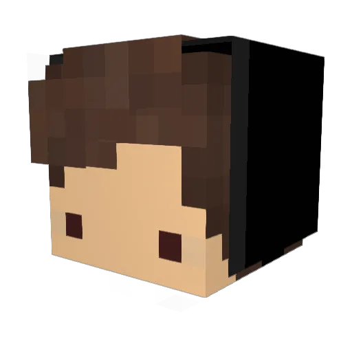 badel077 Minecraft avatar head, 3D render