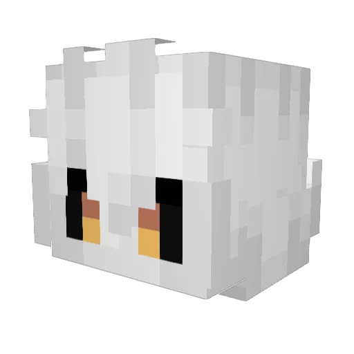 bader01 Minecraft avatar head, 3D render