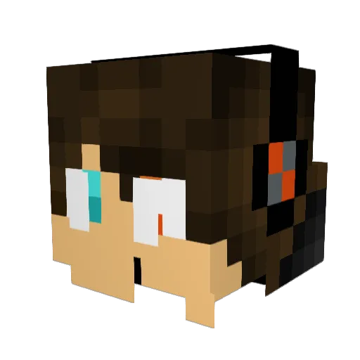 badger4209 Minecraft avatar head, 3D render