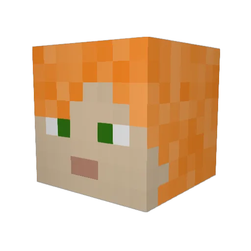 badger6884 Minecraft avatar head, 3D render