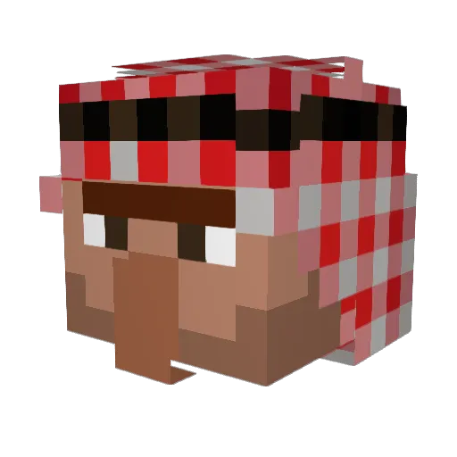 badger698 Minecraft avatar head, 3D render