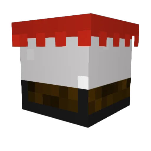 badger_bros Minecraft avatar head, 3D render