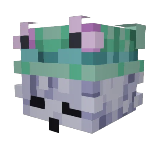 badhelix Minecraft avatar head, 3D render