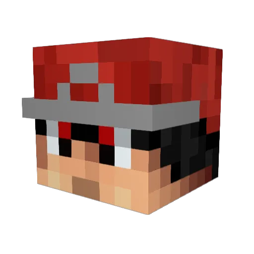 badman2223 Minecraft avatar head, 3D render