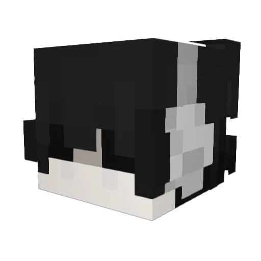 badmind Minecraft avatar head, 3D render