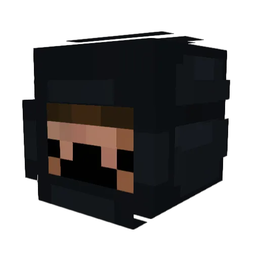 badmintonracket Minecraft avatar head, 3D render
