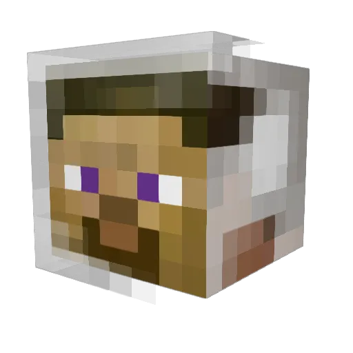 badmonkeyfinger Minecraft avatar head, 3D render