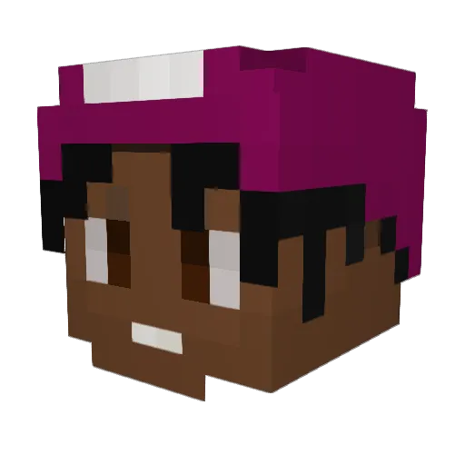 badmornings Minecraft avatar head, 3D render