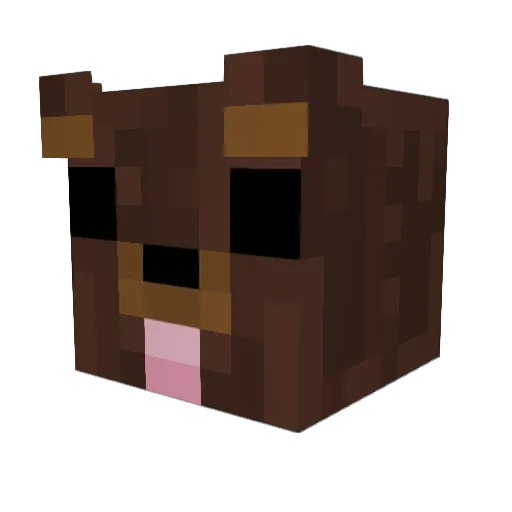 badnotary Minecraft avatar head, 3D render