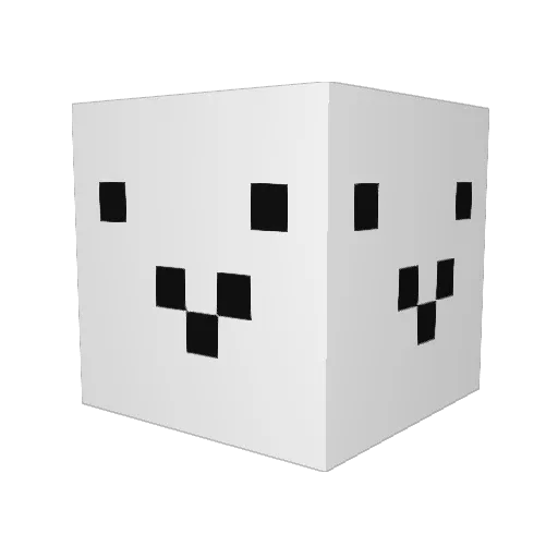 badoudous Minecraft avatar head, 3D render
