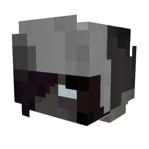 badphobia Minecraft avatar head, 3D render