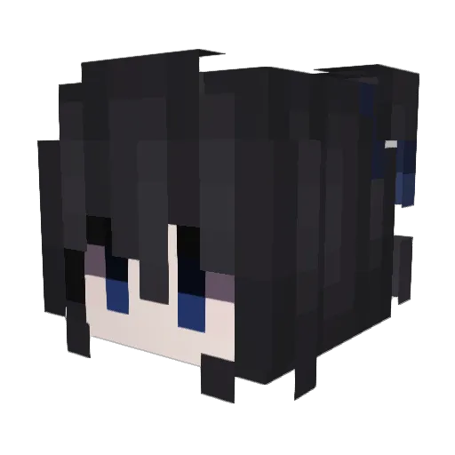 badrumMeow Minecraft avatar head, 3D render