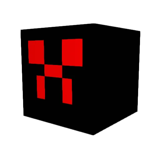 badslash Minecraft avatar head, 3D render
